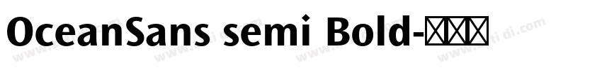OceanSans semi Bold字体转换